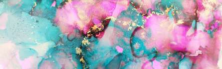 Фотошпалери бірюзово-рожевий флюїд з золотом Фотошпалери бірюзово-рожевий флюїд з золотом