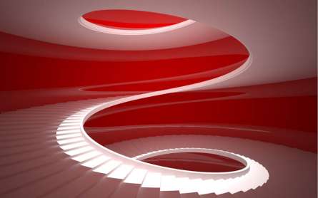 Фотошпалери кругові сходи