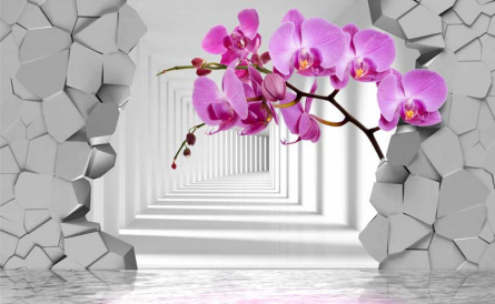 Фотообои 3D орхидея