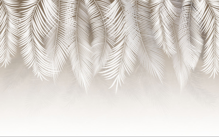 Фотошпалери сірі листя на стіну