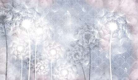 Фотошпалери векторні кульбаби Фотошпалери векторні кульбаби