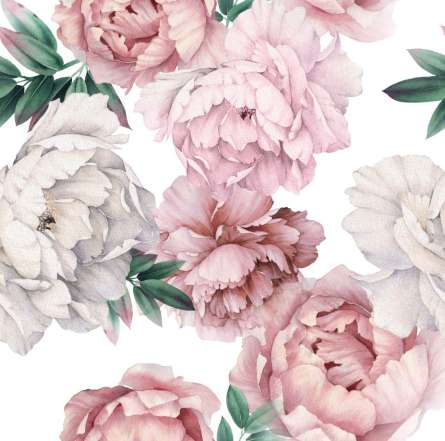 Фотообои Акварельные пионы Фотообои Акварельные пионы