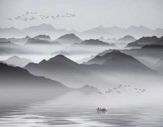 Фотошпалери Чб гори 29265