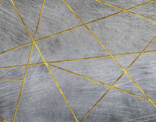 Фотошпалери сіра стіна з золотом 24931g