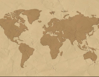 Фотообои Стилизация континентальной карты 12511