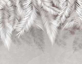 Фотошпалери листя в сірих відтінках 31615