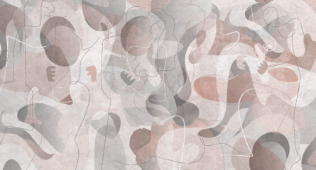 Фотошпалери Геометричні силуети червоні Фотошпалери Геометричні силуети червоні