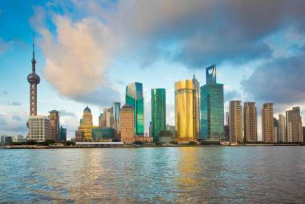 Фотошпалери Хмари, море, будинки Фотошпалери Хмари, море, будинки