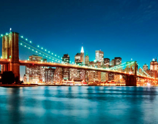 Фотошпалери Міст нічного New York 1905