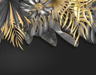 Фотошпалери золоте листя 25446g