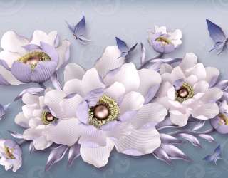 Фотошпалери 3д квіти 23756