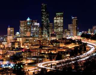 Фотошпалери Висотки нічного міста 23271