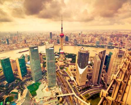 Фотошпалери Гонконг з висоти Фотошпалери Гонконг з висоти