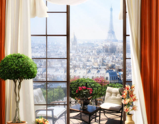 Фотообои Вид из окна на Париж 22444