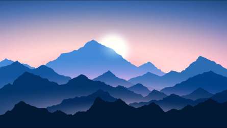 Фотошпалери гори в тумані