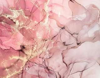 Фотошпалери Рожевий флюїд з золотом 33833