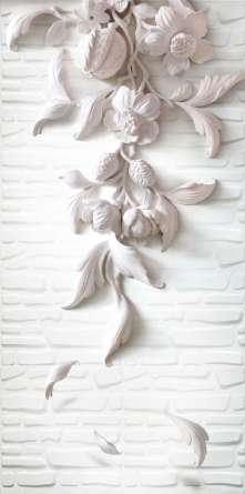 Фотообои Гипсовые цветы вертикальные Фотообои Гипсовые цветы вертикальные