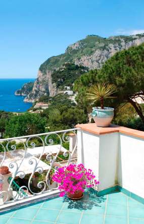 Фотошпалери Балкон і гора Фотошпалери Балкон і гора