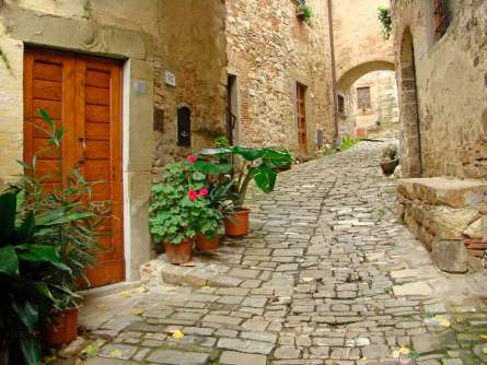 Фотошпалери Вуличка з аркою Фотошпалери Вуличка з аркою