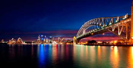 Фотошпалери Кольорова веселка нічна Фотошпалери Кольорова веселка нічна