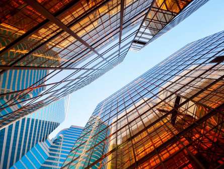 Фотообои Стеклянные высотки