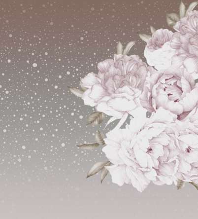 Фотообои Цветы на бежевом фоне Фотообои Цветы на бежевом фоне