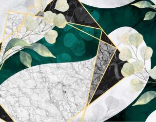 Фотообои Мрамор и ветки 27860