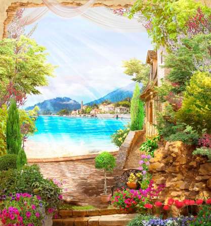 Фотошпалери Вид на берег моря