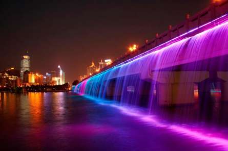 Фотошпалери Ніч міст світломузика Фотошпалери Ніч міст світломузика