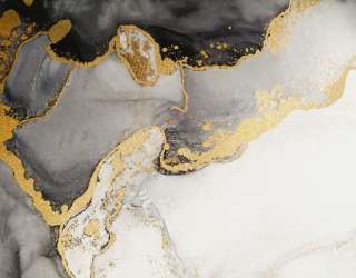 Фотошпалери чб флюїд з золотом 24753g