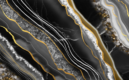 Фотошпалери зріз мармуру з золотом