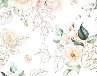 Фотошпалери Аварельні квіти патерн 33102