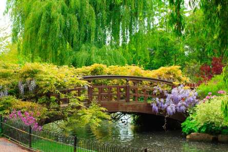 Фотошпалери Міст через водойму Фотошпалери Міст через водойму