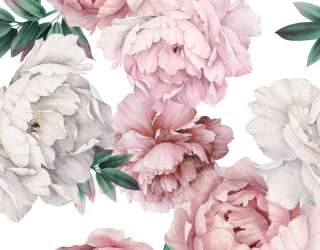 Фотообои Акварельные пионы 24639