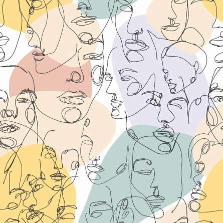 Фотошпалери Абстракція, особи Фотошпалери Абстракція, особи