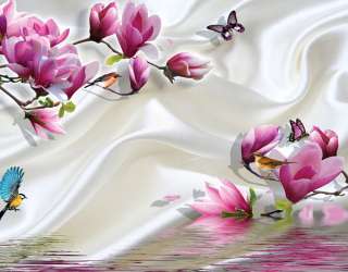 Фотошпалери Магнолії на атласі 22931