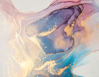 Фотошпалери кольоровий флюїд з золотом 25153g