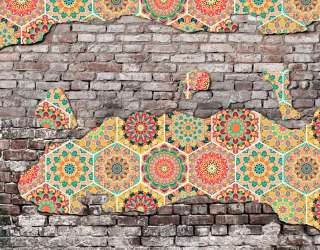 Фотообои Индийские мотивы на стене 20078