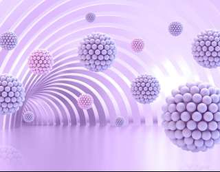 Фотошпалери фіолетові кулі 29061