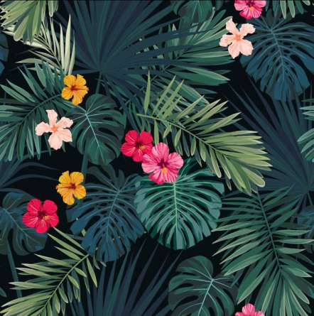 Фотошпалери тропічні листя