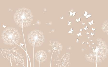 Фотошпалери векторні кульбаби Фотошпалери векторні кульбаби