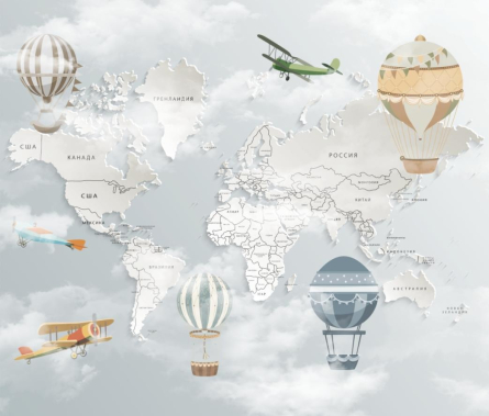 Фотошпалери Дитяча карта