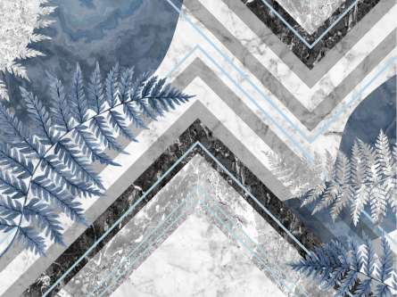 Фотообои Мрамор листья папоротника Фотообои Мрамор листья папоротника