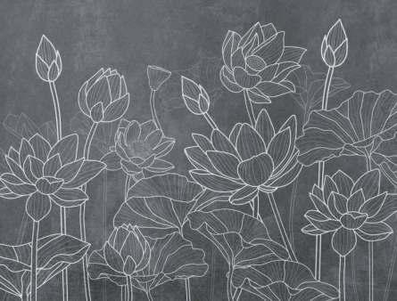 Фотошпалери векторні лотоси Фотошпалери векторні лотоси