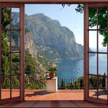 Фотошпалери Чорне море за вікном Фотошпалери Чорне море за вікном