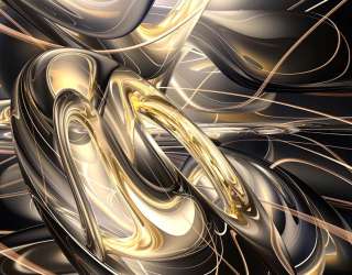 Фотошпалери золота Абстракція з ефектом 3д 32703