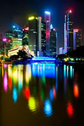 Фотообои Яркий город