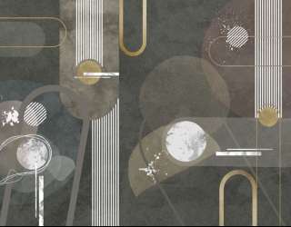 Фотообои Коричневая геометрия арт деко 33292