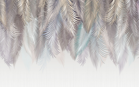 Фотошпалери світлі листя на стіну