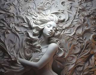 Фотошпалери Барелеф дівчина 33463